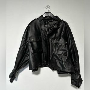 Storets cropped pleather jacket